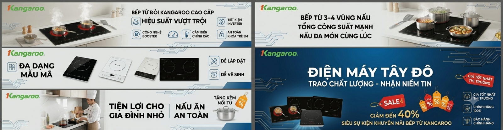 BẾP TỪ - HỒNG NGOẠI ĐÔI