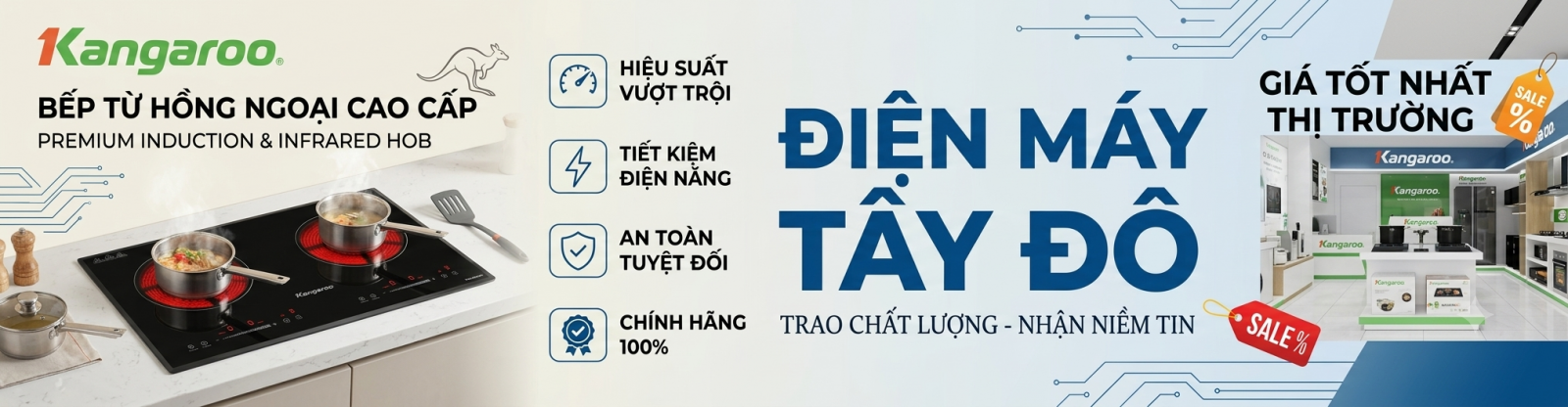 BẾP TỪ - HỒNG NGOẠI ĐÔI